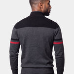 Cardigan Sweater Zipper Standing Collar Knitwear - Cross & Crown