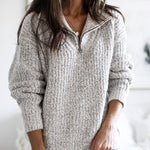 Greta | Relaxed Quarter-Zip Sweater