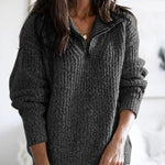 Greta | Relaxed Quarter-Zip Sweater