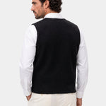 Cashmere Cardigan Vest  - Cross & Crown