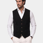 Cashmere Cardigan Vest  - Cross & Crown