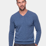 Cashmere V Neck Knitwear Sweater - Cross & Crown