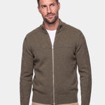 Cashmere Zip Sweater Knit Turtleneck - Cross & Crown