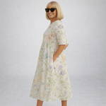 Brittany | Midi Floral Dress with Pockets