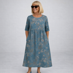 Brittany | Midi Floral Dress with Pockets