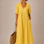 ELENA | V-Neck Midi Dress