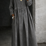 Hazel | Peter Pan Collar Denim Dress