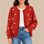 Camille | Heart Knit Cardigan