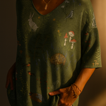 Flora | Woodland Print Relaxed Top