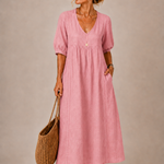 ELENA | V-Neck Midi Dress