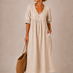 ELENA | V-Neck Midi Dress