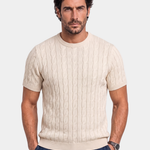 Classic Lozenge Knit T-Shirt - Cross & Crown