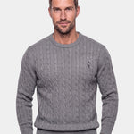 Cotton  Crew Neck Pullover Sweater - Cross & Crown
