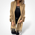 FERNLEIGH KNITTED FRINGE WRAP
