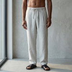 SOMERFORD PURE LINEN DRAWSTRING TROUSERS