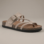 WYTHENDALE BRAIDED CORK SANDALS