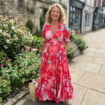 EVANTHE FLORAL V-NECK DRESS