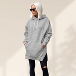 AVELMERE SOFT-FLEECE HOODIE DRESS