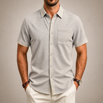 CALDHAM TEXTURED BUTTON-UP SHIRT