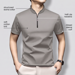 MONTAGUE PREMIUM HALF-ZIP POLO