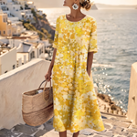 CLOVERLEIGH LOOSE-FIT FLORAL DRESS