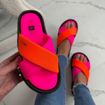 ROSMIRA CROSS-STRAP SUMMER SLIDES