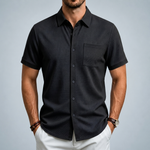 CALDHAM TEXTURED BUTTON-UP SHIRT