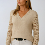 Claudia | Openwork Knit Sweater