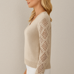 Claudia | Openwork Knit Sweater