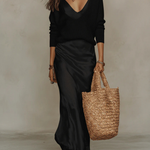 Anaïs – Elegant Satin Midi Dress