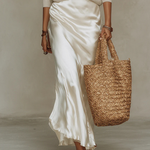 Anaïs – Elegant Satin Midi Dress