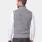 Elegant Full-Zip Sweater Vest - Cross & Crown