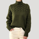 Denise | Cable Knit High-Neck Sweater