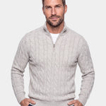 Essential Half Zip Curve Sweater - Cross & Crown