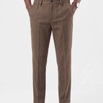 Essential Stretchy Straight Trousers - Cross & Crown