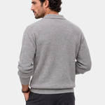 Essential V-Neck Polo Pullover - Cross & Crown