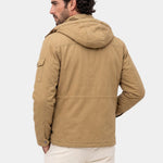 Fleece Hooded Bomber Jacket - Cross & Crown