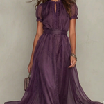 CAMELLIA LONG VINTAGE DRESS