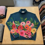 DAPHNE FLORAL TURTLENECK JUMPER