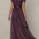 CAMELLIA LONG VINTAGE DRESS