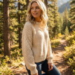 Eloise | Textured Crewneck Sweater