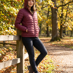 Lightweight Quilted Hooded Puffer Jacket with Fleece Lining