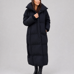 Comfortable long winter puffer jacket for women