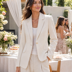 Lapel Collar Slim Fit Blazer for Women