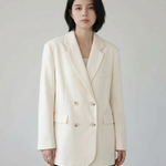 Chic Blazer – Elegant Solid Long Sleeve Office Coat