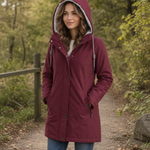 Cozy Sherpa-Lined Hooded Parka Jacket for Winter