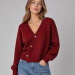 Estelle | Cross-Button V-Neck Cardigan