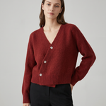Estelle | Cross-Button V-Neck Cardigan