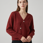 Estelle | Cross-Button V-Neck Cardigan