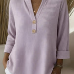 Lucinda™ | Henley Button Top